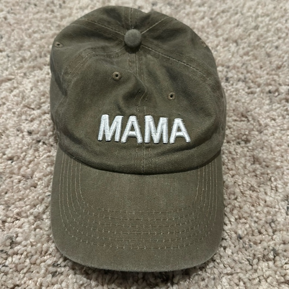 Olive green Mama hat